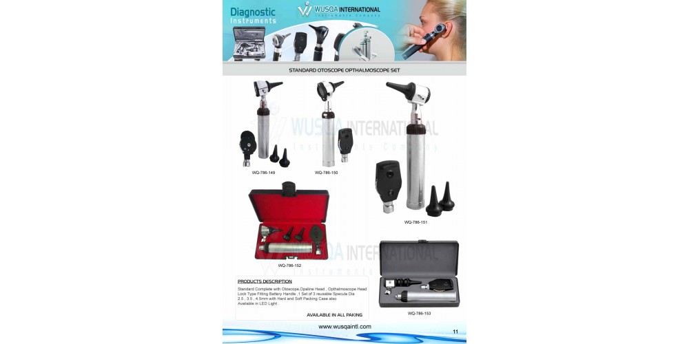 Otoscope Ophthalmoscope Set